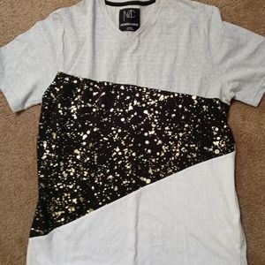 MENS BLACK/GOLD T-SHIRT